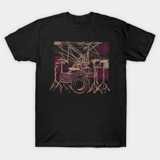 Drummer Urban Style T-Shirt by jazzworldquest